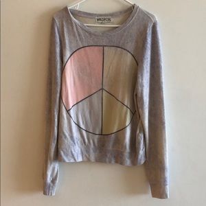 Wildfox peace sign sweater